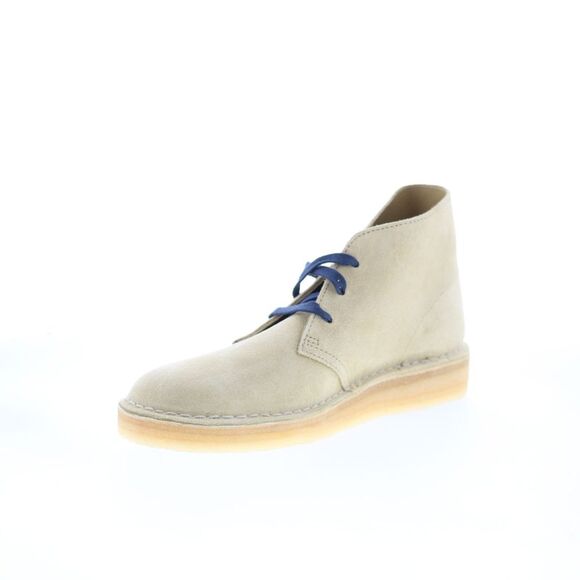 Clarks Mens Desert Coal Beige Boots () - Picture 4 of 7